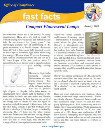 Compact Fluorescent Lamps first page pdf screenshot