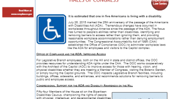 Cover Page of the Compliance at Work - Access on Capitol Hill: ADA within the Halls of Congress pdf