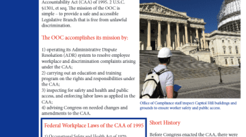 Cover Page of the Compliance at Work - An Introduction to the Office of Compliance pdf