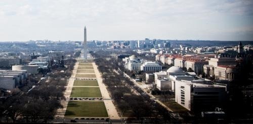 image of the National Mall from the perspective of the Capitol building