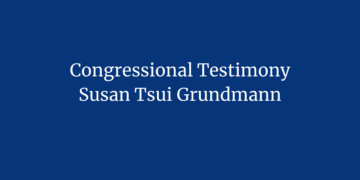 Congressional testimony, Susan Tusi Grundmann