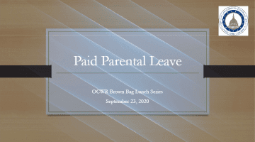 Cover Page Of The Paid Parental Leave PDF
