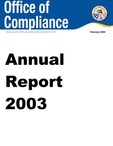 Annual Report 2003 first page PDF screenshot