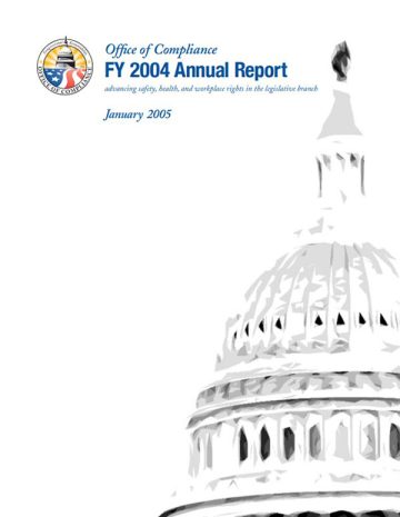 Cover Page of the Section 301(h) Report to Congress - Annual Report 2004 pdf