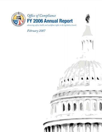 FY 2006 Annual Report first page pdf screenshot