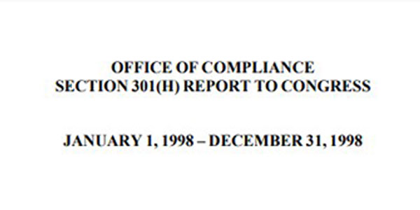 OOC Section 301(H) Report to Congress 1998 featured image