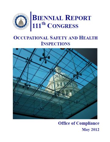 Cover of the Appendices Part 1 for OSH Biennial Report for the 111th Congress