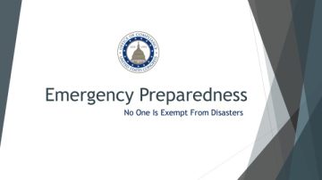 Cover Page of the Emergency Preparedness: No One Is Exempt From Disasters pdf