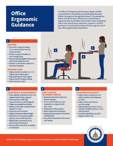 Cover of the Office Ergonomic Guidance pdf