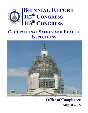 Cover of the Biennial Report on Occupational Safety and Health Inspections - 112th Congress and 113th Congress pdf