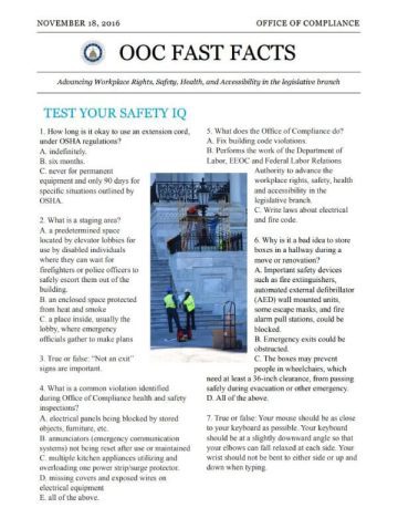 Safety Quiz PDF Cover
