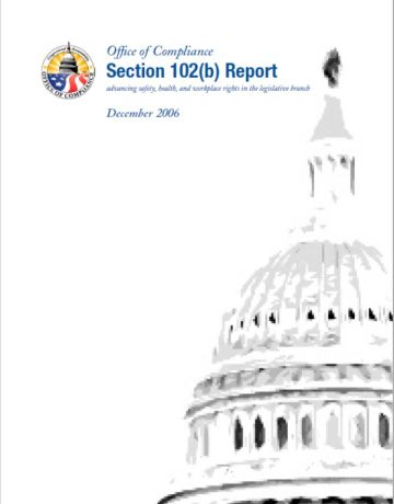 Cover of the Section 102(b) Biennial Report, Recommendations for the 110th Congress (Dec 2006) pdf