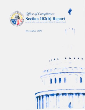 Cover of the Section 102(b) Biennial Report, Recommendations for the 111th Congress (Dec 2008) pdf