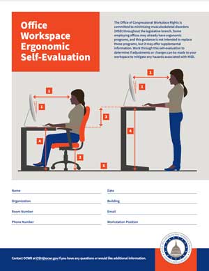 office workspace ergonomic self-evaluation