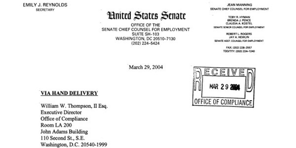 Featured Image Of The Senate Chief Counsel For Employment: Comments To Second Notice Of Proposed Procedural Rule Making - March 29, 2004 PDF
