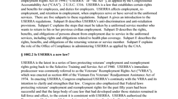 Cover page Proposed Regulations: Uniformed Services Employment and Reemployment Rights Act ("USERRA") - April 16, 2008 pdf