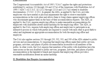 Cover Page Of The ADA Reasonable Accommodation and Reasonable Modification PDF