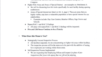 Cover Page of the 112th Congressional Biennial Inspections - Risk Based Approach Talking Points pdf