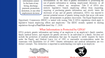 Cover Page of the The Genetic Nondiscrimination Act (GINA) pdf