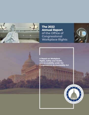 Cover page of a report featuring images from the U.S. Capitol