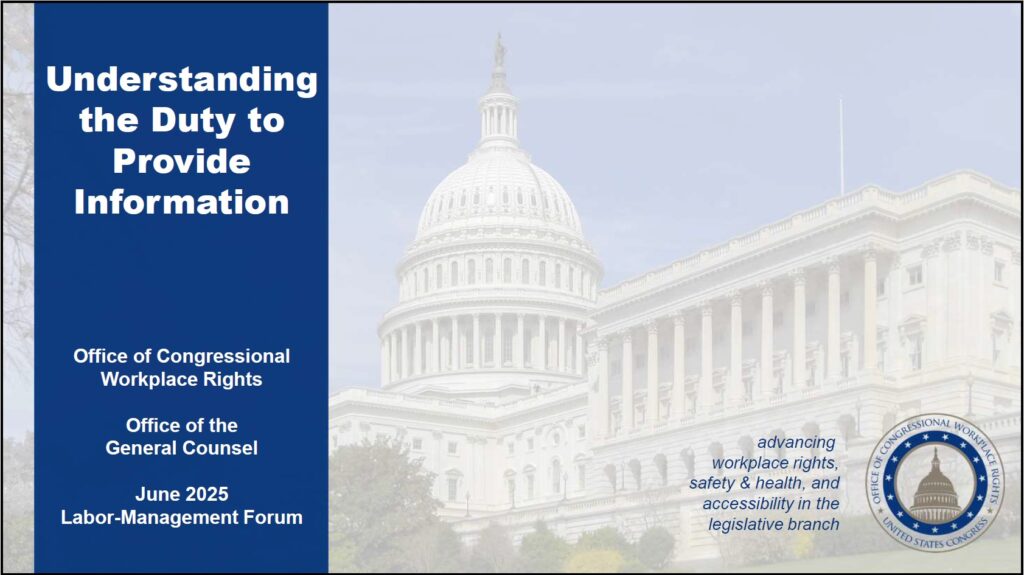 Slide titled: "Understanding the Duty to Provide Information"