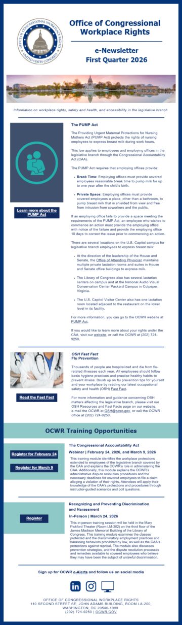 Newsletter with text and graphics