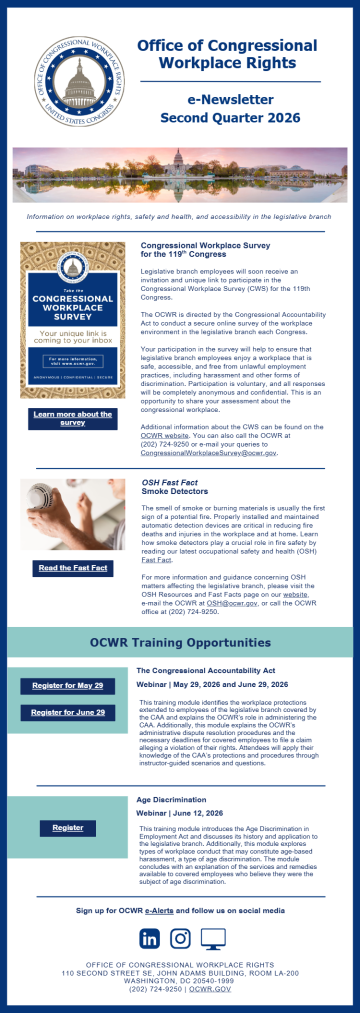 Newsletter with text and graphics