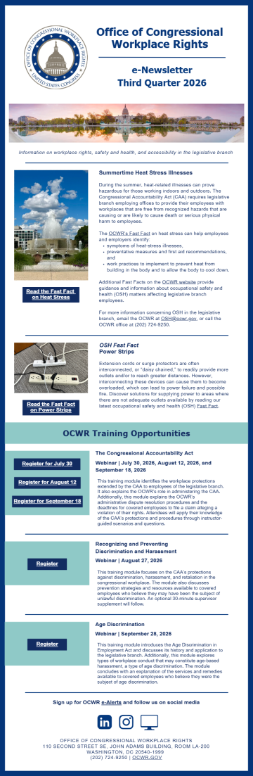 Newsletter with text and graphics