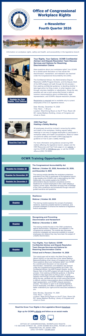 Newsletter with text and graphics